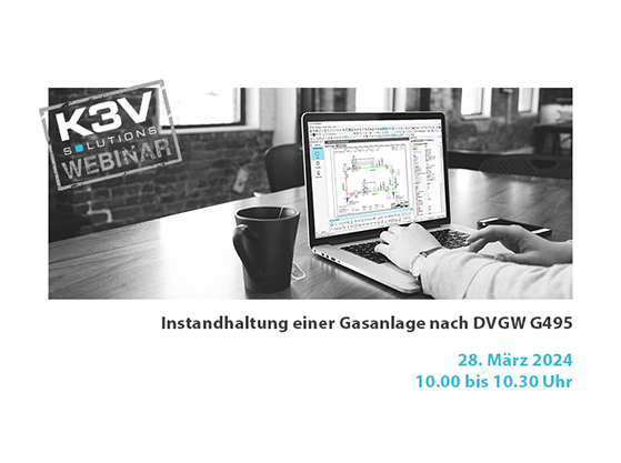 Kostenloses Webinar: Instandhaltung einer Anlage der Gasversorgung nach DVGW G495