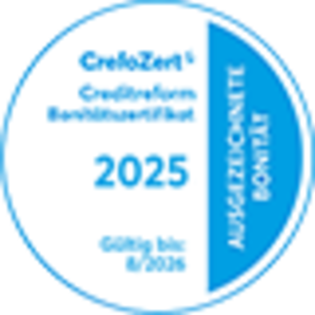 Zertifikat CrefoZert 2025