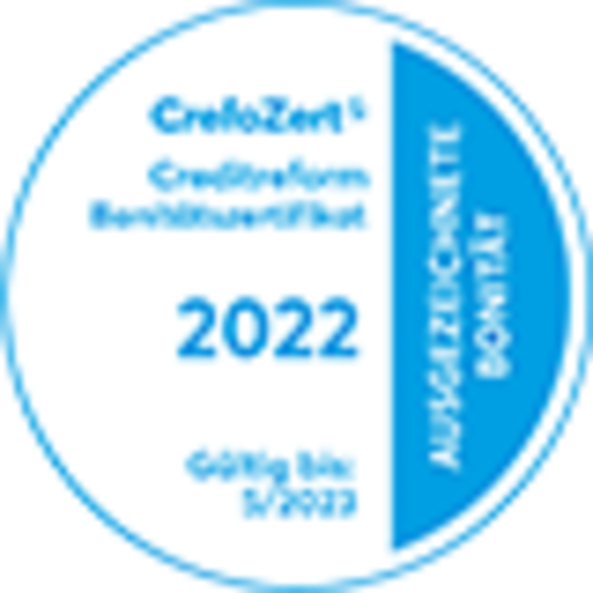 Zertifikat: CrefoZert 2022